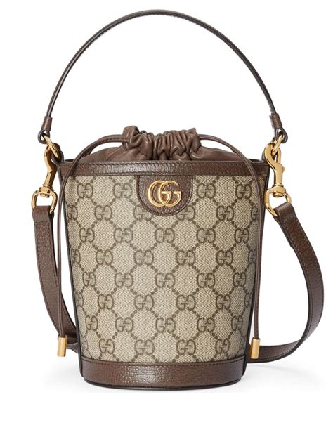 gucci beige gg supreme mini ophidia bucket bag|Gucci ophidia mini crossbody bag.